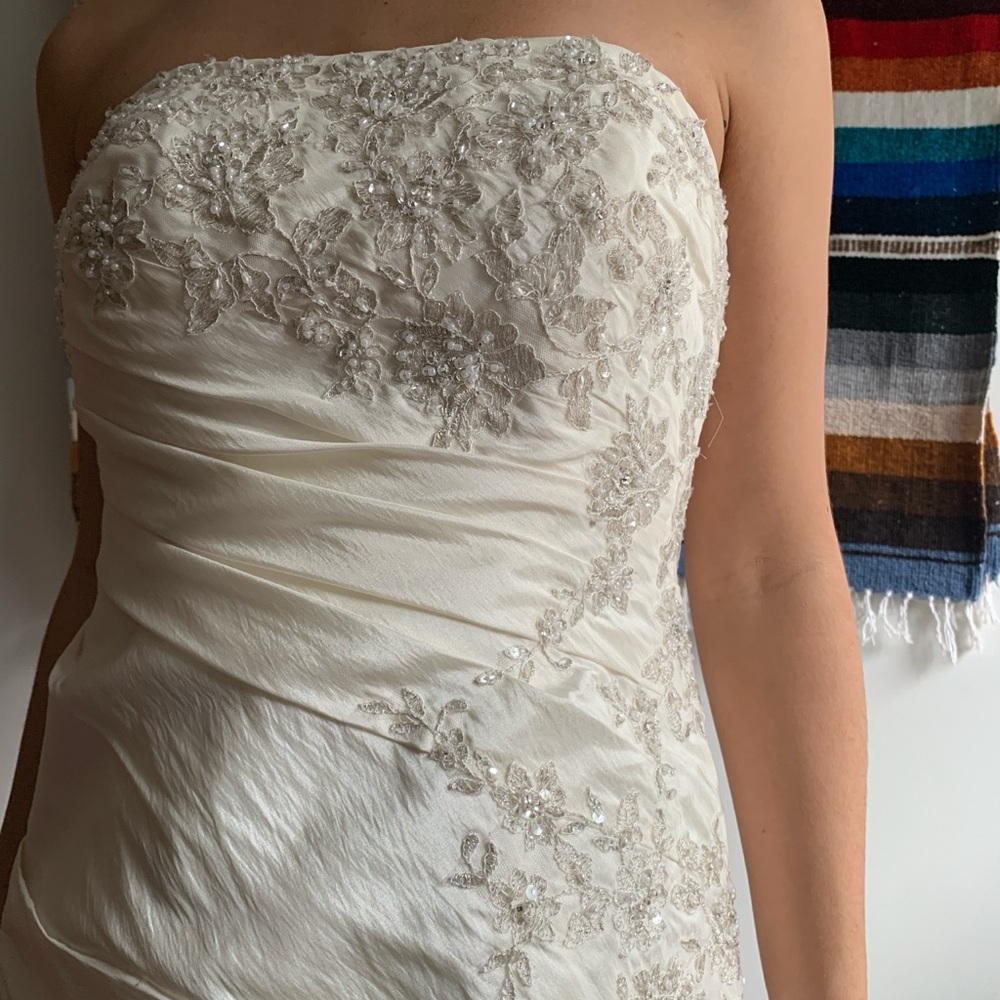 NWT David’s Bridal Ivory Dress